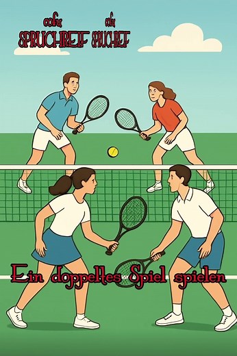 SPRUCHREIF: "Ein doppeltes Spiel spielen".