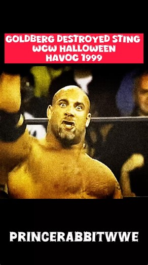 Goldberg destroyed Sting WCW Halloween Havoc 1999 #wweshorts #wwe #wrestling #goldberg #wwesuperstar