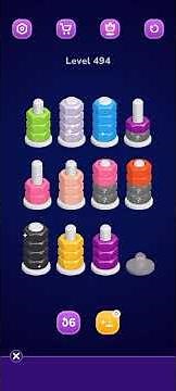 Nut Sort Level 494 Walkthrough | Nuts — Color Sort 494 solution