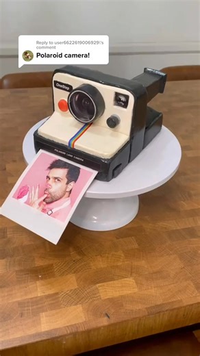Reply to POLAROID CAMERA CAKE! #cakecutting #canera #polaroid #cakedecorating #fyp #cake | Donald Remi