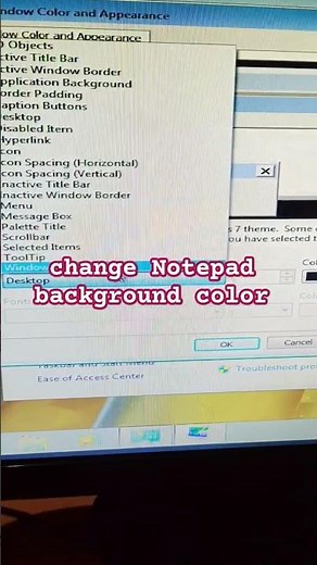 How to change Notepad Background Color