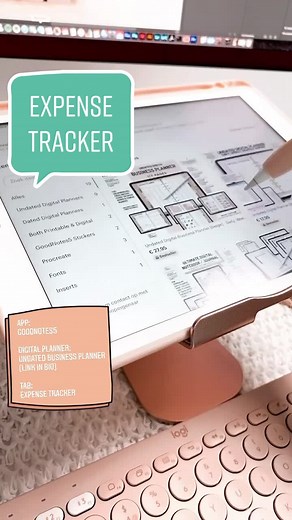 Expense tracker is included in the Business Planner!✨ #ipadplanner #smallbusiness #businessplanner #dailyplanner #ipad #amazonfinds #applepencil #ios
