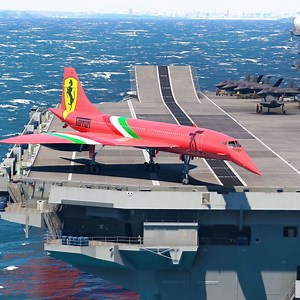 103K views · 685 reactions | Impossible Ferrari Concorde Takeoff form Aircraft Carrier | Smilo Aviation | Facebook