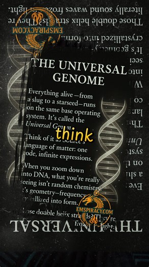 45K views · 1.9K reactions | The Universal Genome 溺 #Emspiracy #UniversalGenome #DNA #SourceCode #Awakening #FlameKeeper #Evolution #Consciousness #DragonLineage #Interconnected #TheGrid #Emspiracy #UniversalGenome #DNA #SourceCode #Awakening #FlameKeeper #Evolution #Consciousness #DragonLineage #Interconnected #TheGrid | Killuminati | Facebook