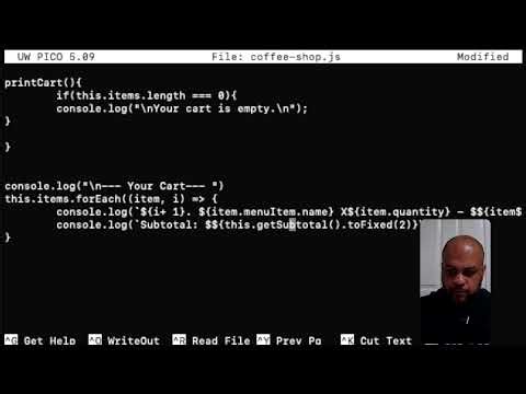 Coding in the terminal | Object Oriented Programning | Javascript | Simple Food ordering menu