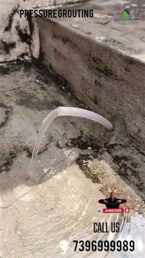 Pressure Grouting Stops Water Leaks Fast #waterproofing #construction #leak