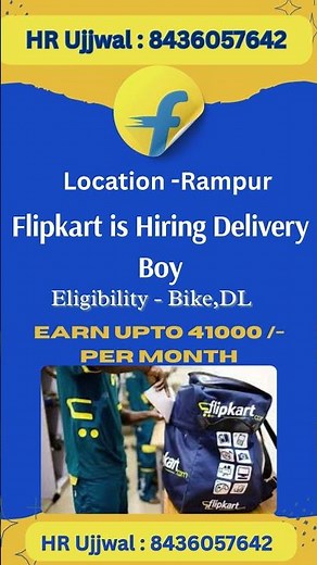 📦 High Paying Delivery Jobs | Flipkart, Amazon, Zomato
