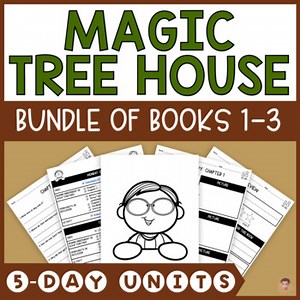 Magic Tree House Books #1-3 BUNDLE | NO PREP Lesson Plans, Quizzes, Activities