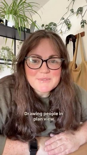 How to draw people in plan view #architecture #drawjustlikeanarchitect #draw #architecturedesign