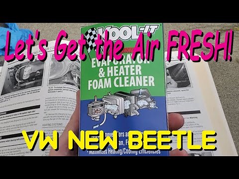 VW New Beetle. How to Clean the Evaporator & Heater Core. How to Replace the Cabin Air Filter.