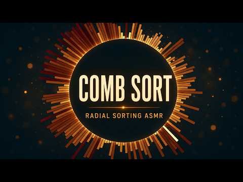 Comb Sort ASMR | Radial Calm Generated Algorithm Sounds