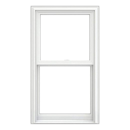 Reviews for JELD-WEN V-2500 28.25 in. x 54 in. White Vinyl Pocket Frame Double Hung Window with Low E, Argon, Screen, and No Grids | Pg 1 - The Home Depot