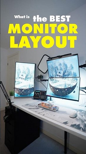 What’s the best monitor layout? #pcsetup #gamingsetup #tech
