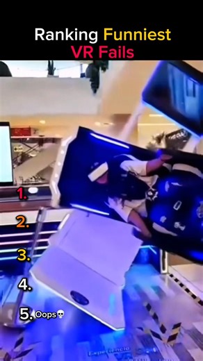Ranking Funniest Virtual Reality Fails #shorts #vrfails