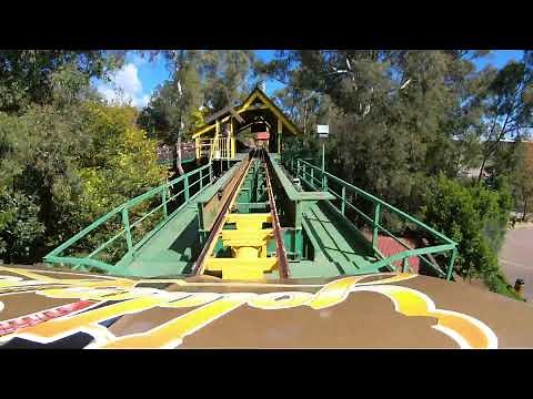 The Golden Loop Roller Coaster [4K] at Gold Reef City Theme Park