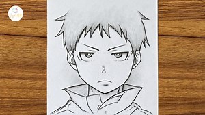 11 reactions | How to draw Shinra from Fire Force || Shinra drawing...