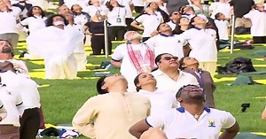 PM Modi Leads Grand Yoga Session At UN Headquarters