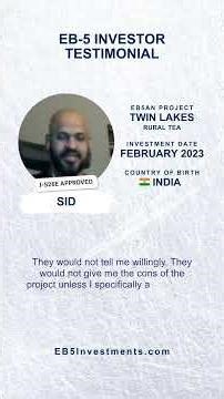 Sid from India: Why I Chose EB5AN #eb5visa
