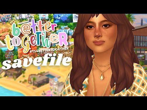 better together: a base game compatible save file⭐(new residential & community lots) | sims 4