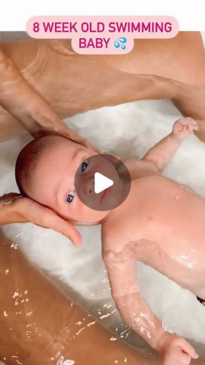 Lauren Ockey Riboldi on Instagram: "We’ve been doing virtual baby swimming lessons with Indi and he is such a lil water baby already 💦 we did these with cru and now he is a lil fish! 🐠 mamas- what’s something you love to do with your kids?:) playing with my babies in the water is my favorite thing ever. #8weeksold #swimmingbaby"
