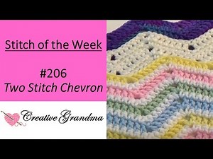 (Stitch Of The Week) How To Crochet - Chevron Ripple Stitch