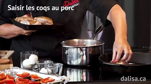 1.5K views · 18 reactions | Prenez-vous le temps de faire votre sauce tomate maison? Voyez comment c'est simple! Nos coqs au porc sont disponibles chez Costco (format 8 médaillons) ou Walmart (format 4 médaillons). Recette et détails : www.dalisa.ca/recettes/coq-au-porc-a-litalienne/ | Dalisa L'atelier Gourmand | Facebook