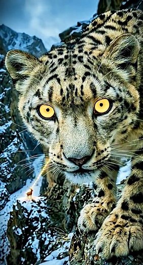 Snow Leopard Hunts Mountain Goat in Deadly Canyon — Full Wildlife Story | 8K Documentary