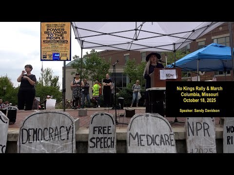 Professor Emeritus Sandy Davidson Spoke at No Kings Rally & March
