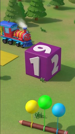 Cube Ball - Cartoons for children 2-3 years old - Learning Geometric Shapes - Ollie the Train #sh...