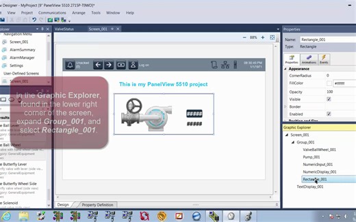 Studio 5000 and PanelView 5000 入门实验6 - 图形浏览器