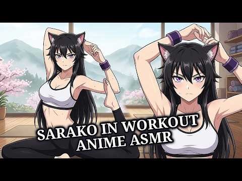 SARAKO HOME WORKOUT! (ANIME DIALOGUE ASMR EN SUB/JP DUB)