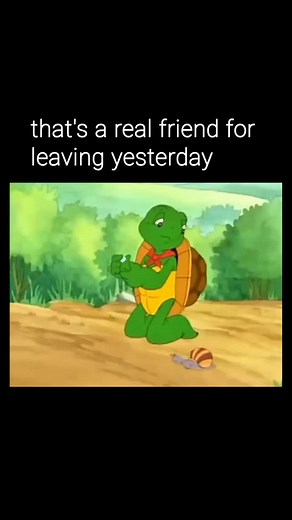 exactly related account on Instagram: ""I left yesterday" this is a child 😭 🎬 "Franklin and Friends" is a 2011 animated television series that follows the adventures of Franklin, a turtle, and his friends in Woodland. The show focuses on their friendships, teamwork, and problem-solving skills as they navigate various challenges. Some episode highlights include. - *Episode Highlights* - *Franklin Finds the Treasure*: Franklin and Bear search for buried treasure with their dads. - *Franklin and