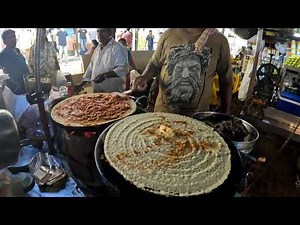 Midnight Indian Street Masala Dosa Feast 🇮🇳🌙🌌 | Mumbai Street Food Adventure!