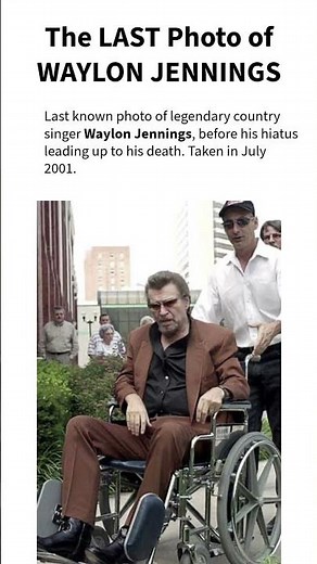 The LAST Photo of WAYLON JENNINGS #death #music #texas #outlawcountry #waylonjennings #singer #rip