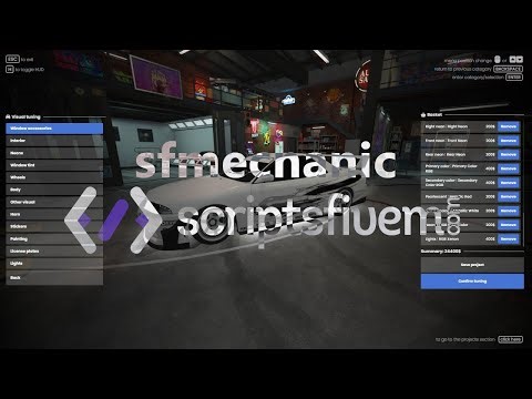 sfmechanic - Tuning menu and Mechanic job for your FiveM Server 🔧