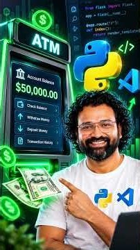 ATM Machine App in Python | VS Code Beginner Project #shorts