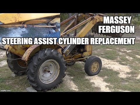 Massey Ferguson steering cylinder replacement