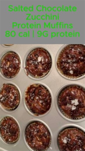 Salted Chocolate Zucchini Muffins #executive #muffins #mom #recipe #food #highprotein