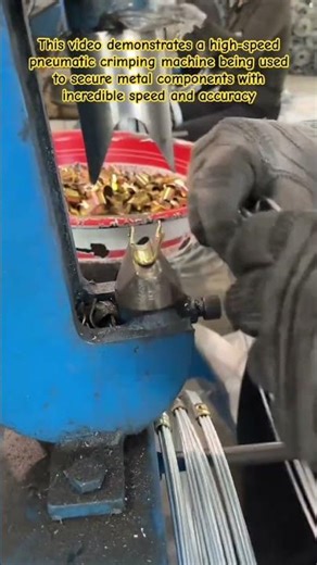 Industrial Precision: High-Speed Metal Crimping and Assembly #Manufacturing #IndustrialDesign