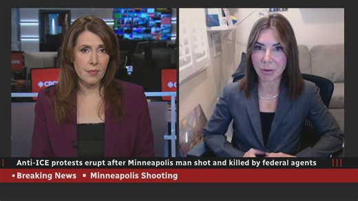 Deana Sumanac-Johnson speaks with law professor Rachel VanLandingham on the shooting in Minneapolis