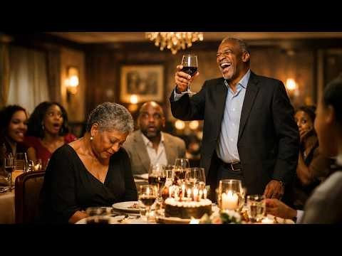 At my birthday dinner, my husband raised a glass to his new life — and I nearly laughed