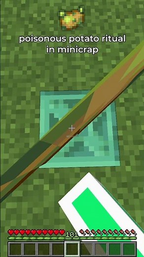 poisonous potato ritual in minecraft 🥔