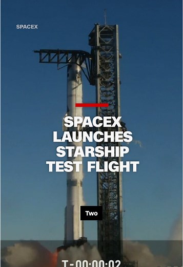 SpaceX launched the 7th test flight of its Starship vehicle from its facility in South Texas. Shortly after liftoff, SpaceX caught the Super Heavy booster back at its launch tower, a stunning feat the company has now pulled off twice. #spacex #space #news #cnn