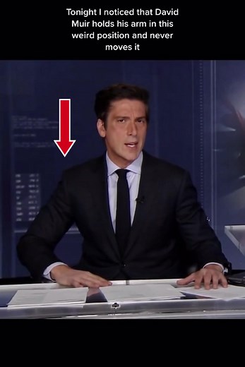 Uncomfortable Arm Position: What's the Conspiracy Behind David Muir's Strange Gesture?