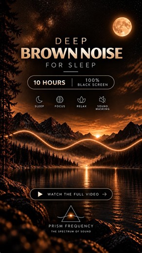 Deep Brown Noise for Sleep 🌙 | PRISM FREQUENCY