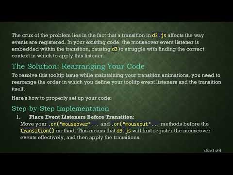 Fixing Tooltip Mouseover Issues in d3.js Animations