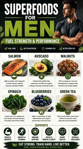 SUPERFOODS FOR MEN 💪 | Fuel Strength, Energy & Performance