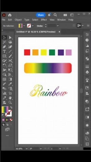 How to Add Gradient to Text in Adobe Illustrator #illustratortips #graphicdesign