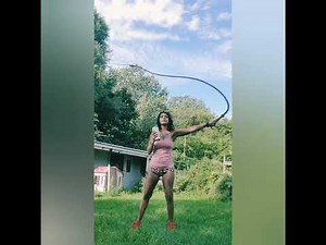 Tis a nice day for bullwhip practice - we both rusty 😅🤦‍♀️