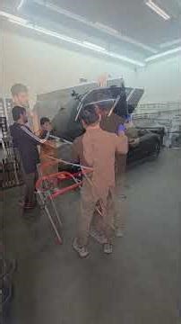 Porsche Taycan Panoramic Roof Replacement | Auto Glass Repair #porsche #autoglass